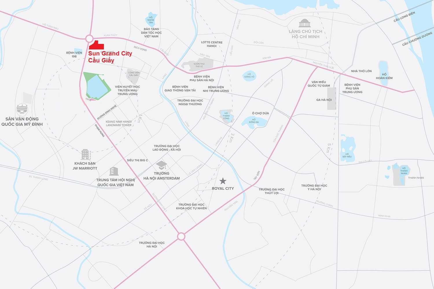 Vị Trí Đắc Địa Của Sun Grand City Cầu Giấy